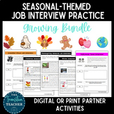 Seasonal Job Interview Practice | Growing Bundle