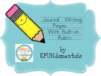 Preview of Seasonal Journal Writing Pages With Rubric Great for TK, K, or 1st