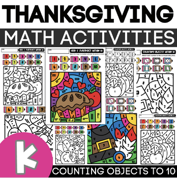 Preview of Seasonal Kindergarten Math Activities + Worksheets