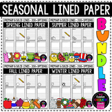 Seasonal Lined Writing Paper BUNDLE - Primary Lined Paper 
