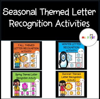 Preview of Seasonal Letter Recognition Activities