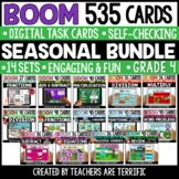 Seasonal Math Boom Cards Bundle Grade 4