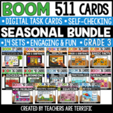 Seasonal Math Boom Cards Grade 3