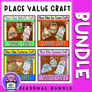 Preview of Seasonal Math Craft Activities - Place Value Craft