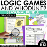 Seasonal Math Logic Puzzles and Whodunit Bundle | Early Fi