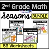 Seasonal Math Worksheets for the Whole Year 2nd Grade Comm