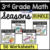 Seasonal Math Worksheets for the Whole Year 3rd Grade Comm