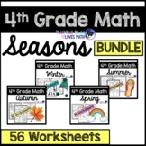 Seasonal Math Worksheets for the Whole Year 4th Grade Comm