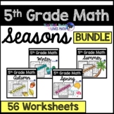 Seasonal Math Worksheets for the Whole Year 5th Grade Comm