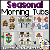 Seasonal Morning Tubs Bundle for Kindergarten - Fall, Wint
