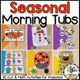 Seasonal Morning Tubs for Preschool - Seasons Morning Work