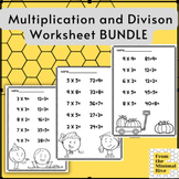 third grade math worksheets multiplication division