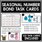 Seasonal Number Bond Task Cards | Math Centers