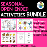 Seasonal Open-Ended Activities BUNDLE for Speech & Languag