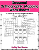 Seasonal Orthographic Word Mapping Mats {FALL Edition} *Sc