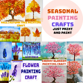 Seasonal Painting Crafts BUNDLE | Trees and Flowers of Spr