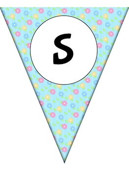 SPRING Bunting - Banners - Pennants by Just Wonderful Designs | TpT