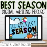 Digital Best Season Google Slides Opinion Writing Prompt a