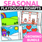 Seasonal Playdough Mats | Playdoh Prompts  GROWING BUNDLE