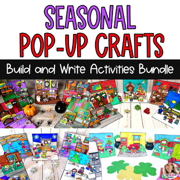 Preview of Seasonal Pop Up Crafts and Writing Activities