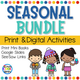 Seasonal Print and Digital Mini Books and Activities BUNDLE