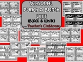 Seasonal Punch A Bunch Unit (Black and White) from Teacher