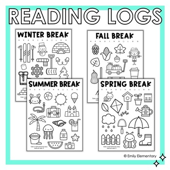 Preview of Seasonal Reading Logs