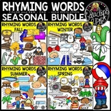 Seasonal Rhyming Words Clip Art Bundle {Educlips Clipart}