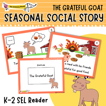 Preview of Fall SEL Social Story: The Grateful Goat | What is Gratitude? Reader