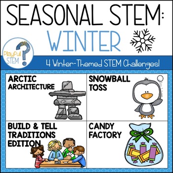 Preview of Seasonal STEM: Winter Holidays STEM Challenges