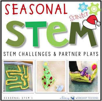 Preview of Seasonal STEM with Partner Plays - Christmas STEM