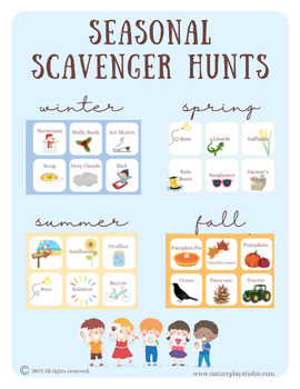 Preview of Seasonal Scavenger Hunts