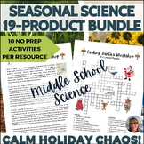 Seasonal Science Sub Plans for Middle School 6th, 7th, 8th