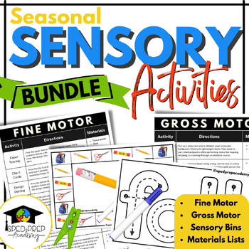 Preview of Seasonal Sensory Activities - Growing Bundle