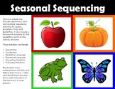 Seasonal Sequencing - Apple, Pumpkin, Frog, Butterfly