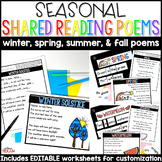 Seasonal Shared Reading Poems Bundle | Winter, Spring, Sum