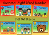 Seasonal Sight Word Reader Bundle #1 (Fall Set) Boom Cards