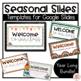 Seasonal Slides Templates Bundle | Monthly and Holiday The