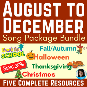 Preview of Seasonal Songs for Elementary Music Bundle - Back to School to Christmas Season