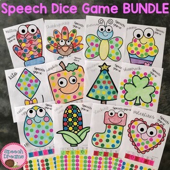 Preview of Seasonal Speech Therapy Activity BUNDLE: Year round Articulation and Language