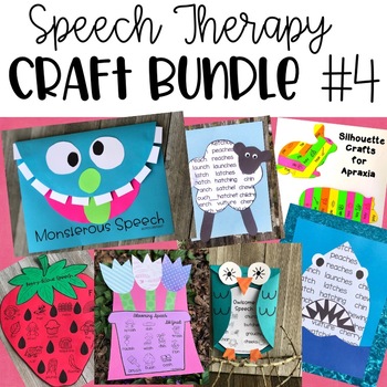 Preview of Seasonal Speech Therapy Craft BUNDLE for Articulation and Language Activities