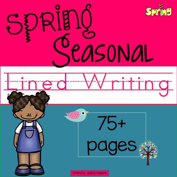 Preview of Seasonal Spring Lined Writing Paper