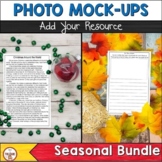 Seasonal Theme Photo Mock-Ups Bundle for TPT Sellers