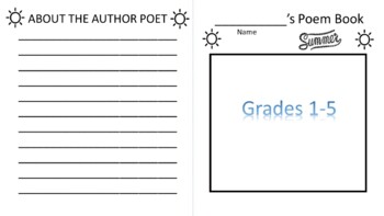 Preview of Seasonal Themes Poetry Books Grades 1-12