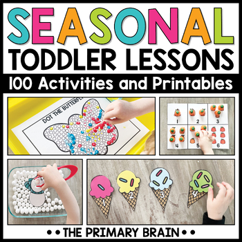 Preview of Seasonal Toddler Activities Preschool Curriculum & Lesson Plans for 4 Seasons