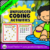 Seasonal Unplugged Coding Summer and End of the Year STEM 