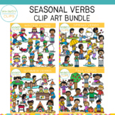 Seasonal Verbs Clip Art Bundle