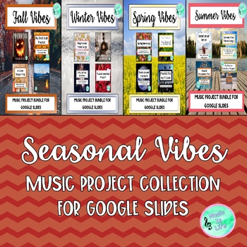 Preview of Seasonal Vibes - Music Project Collection for Google Slides