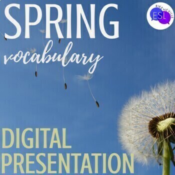 Preview of Spring Vocabulary Photo Presentation for Adult ESL