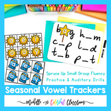 Seasonal Vowel Trackers - Auditory Drills, Vowel Intensive